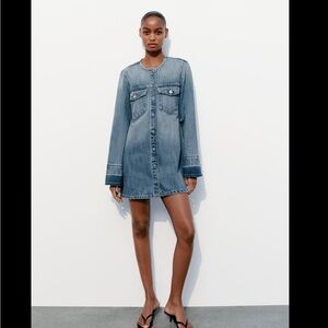 DENIM TRF DRESS
